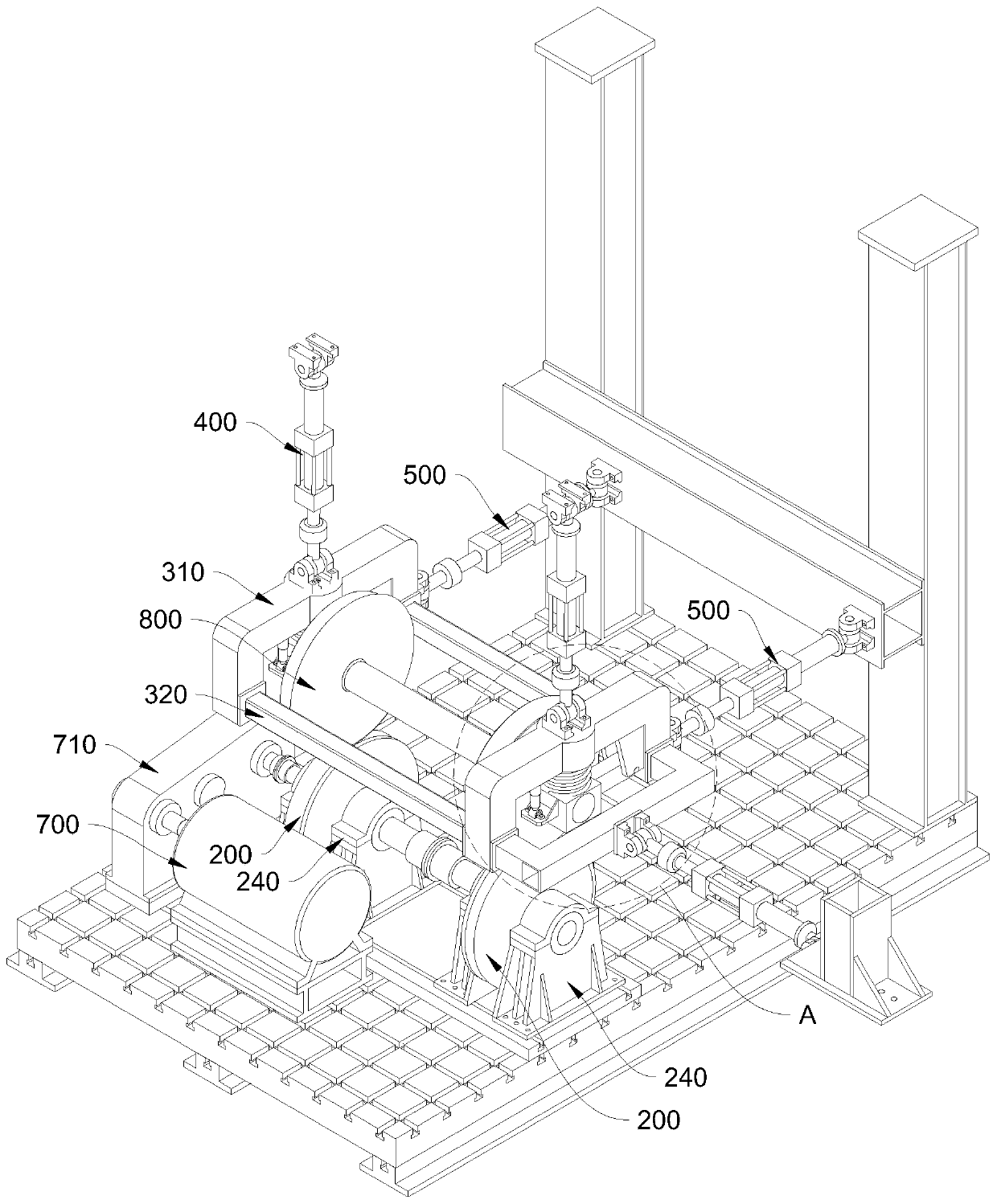 Novel axle fatigue test bench