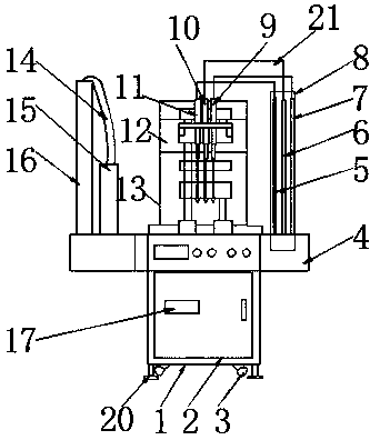 Automatic screw hitting device and use method