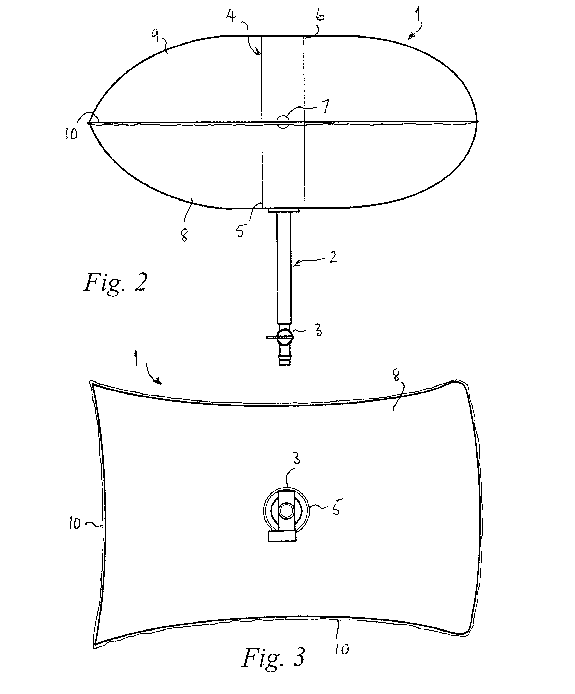 Inflatable device for blocking chimney flues or other ducts