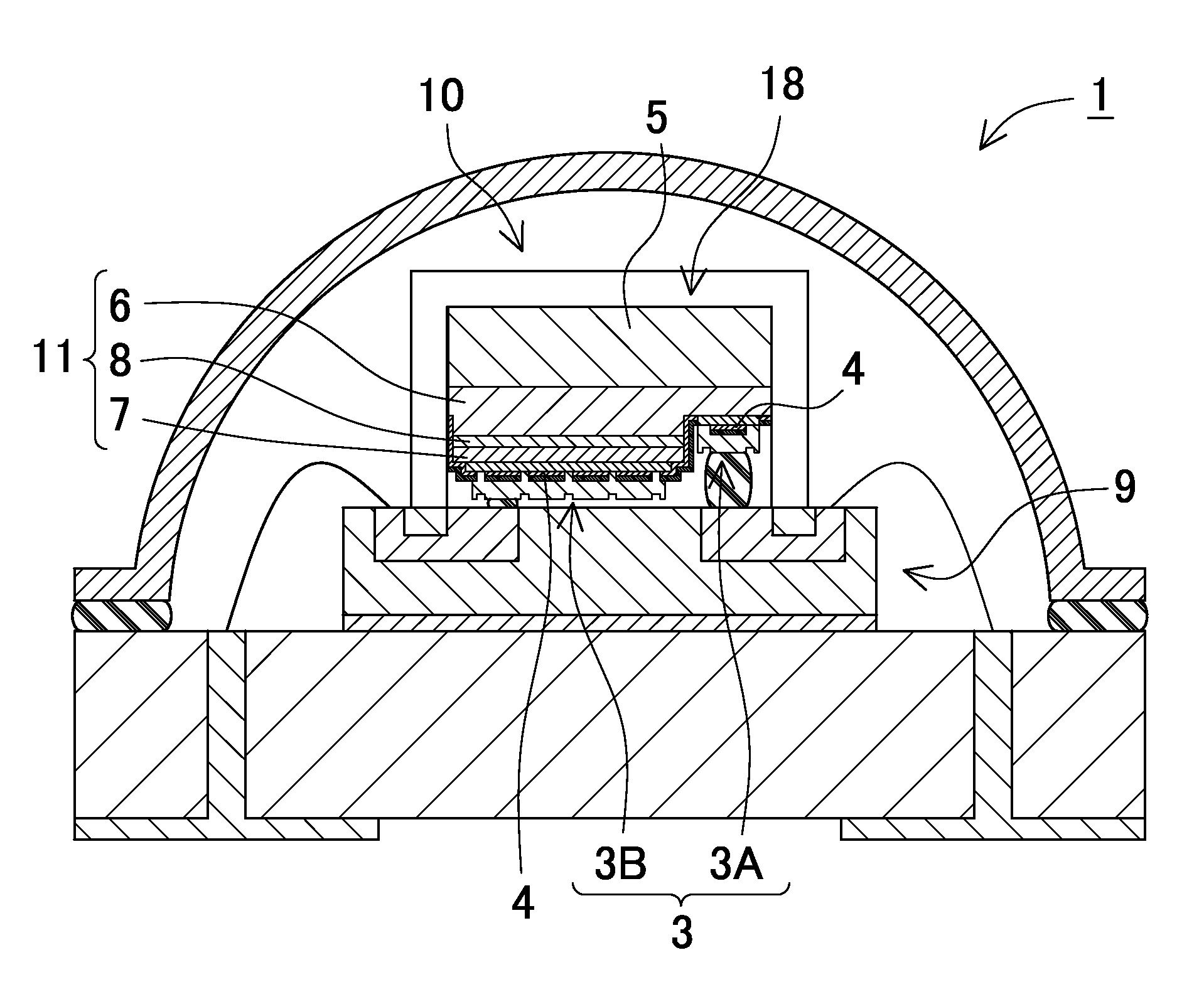 Semiconductor light emitting device including metal reflecting layer