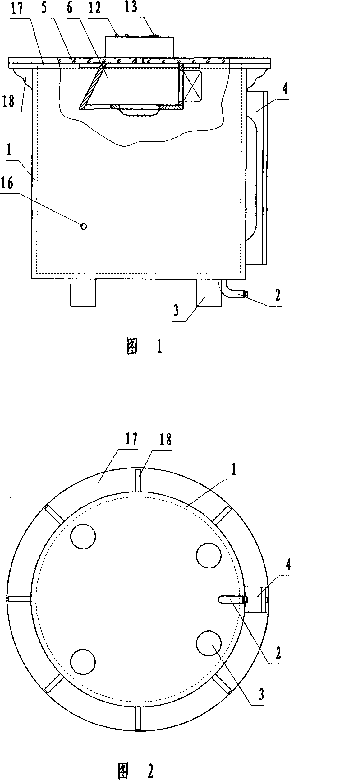 Modified type static inhalation toxicant exposure cabinet