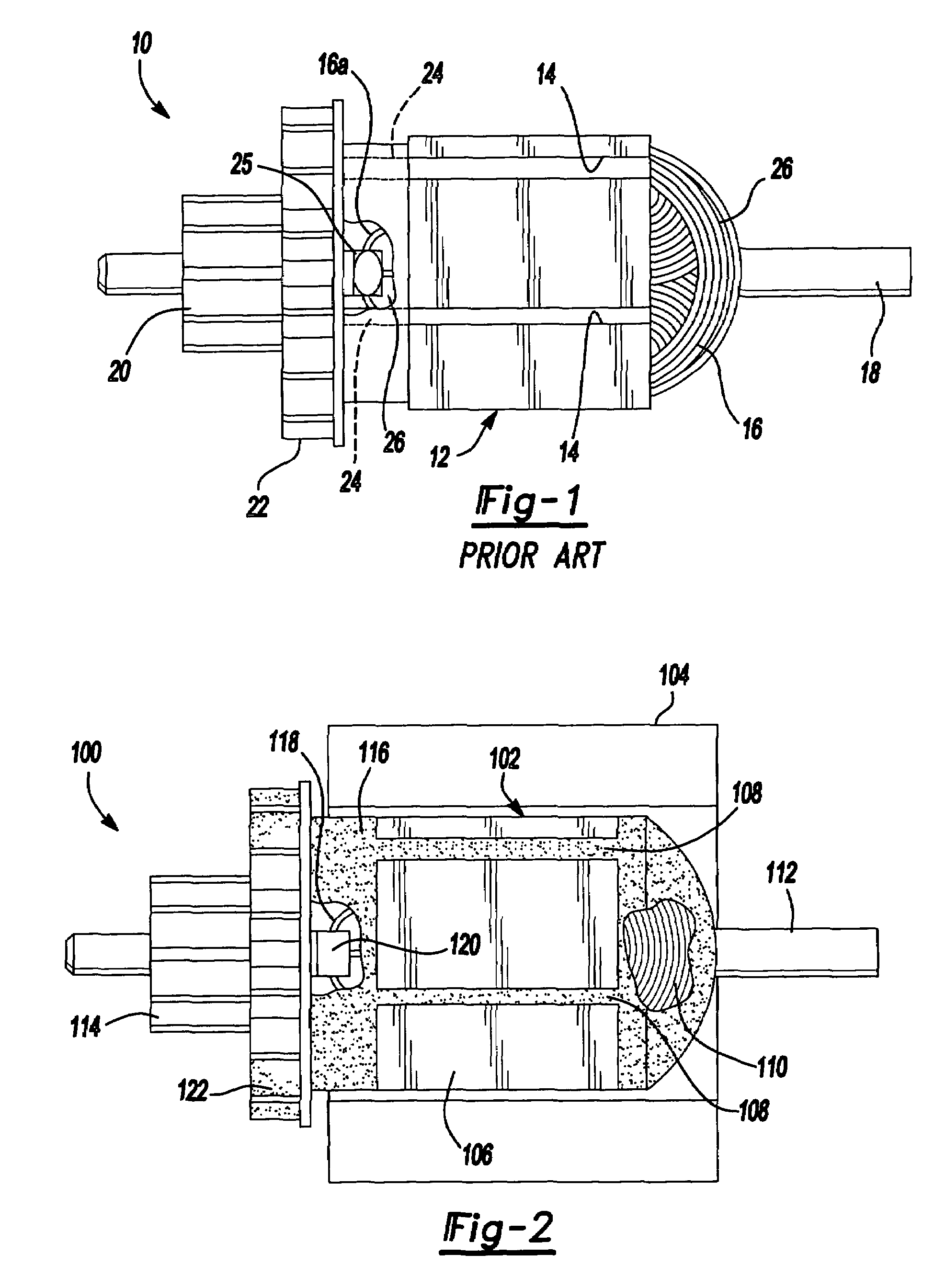 Method for forming an armature for an electric motor for a portable power tool