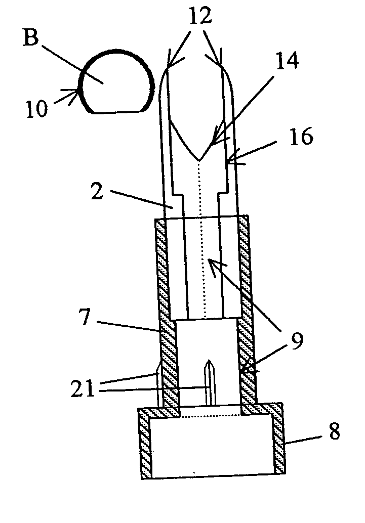 Device for opening a tubular bag and its application