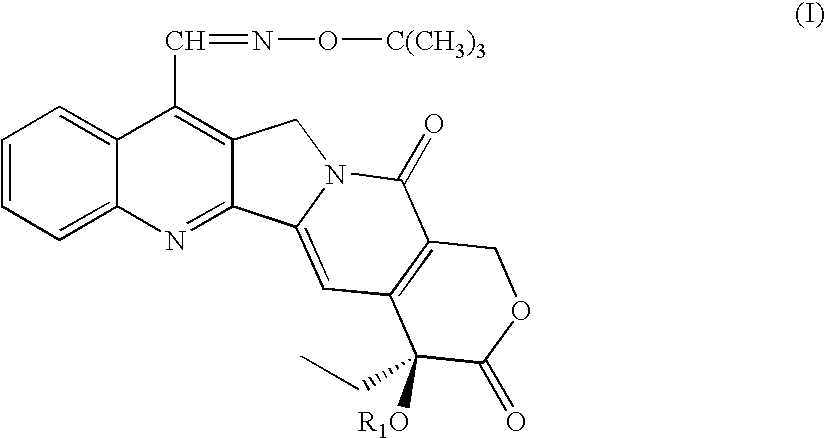 7-t-butoxyiminomethylcamptothecin conjugated in position 20 with integrin antagonists