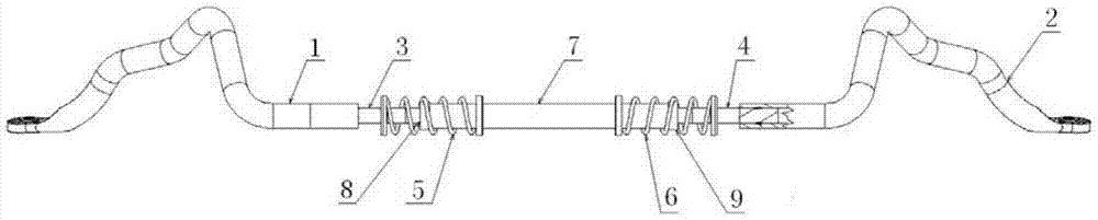 A stabilizer bar structure and automobile