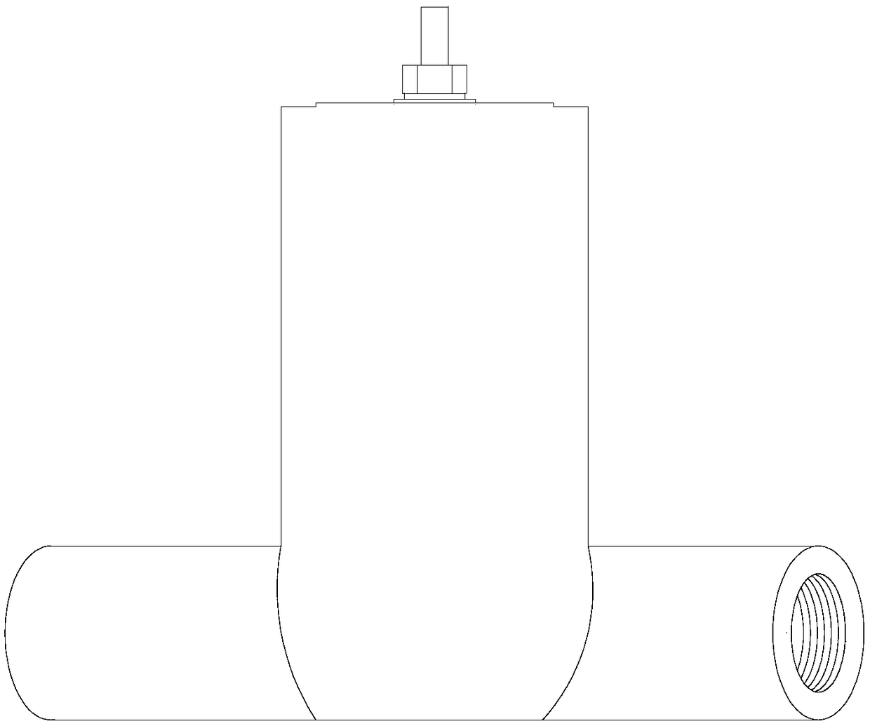 Working method of four-way type industrial constant-temperature machine with spherical pressure-relief valve and hydraulic bypass