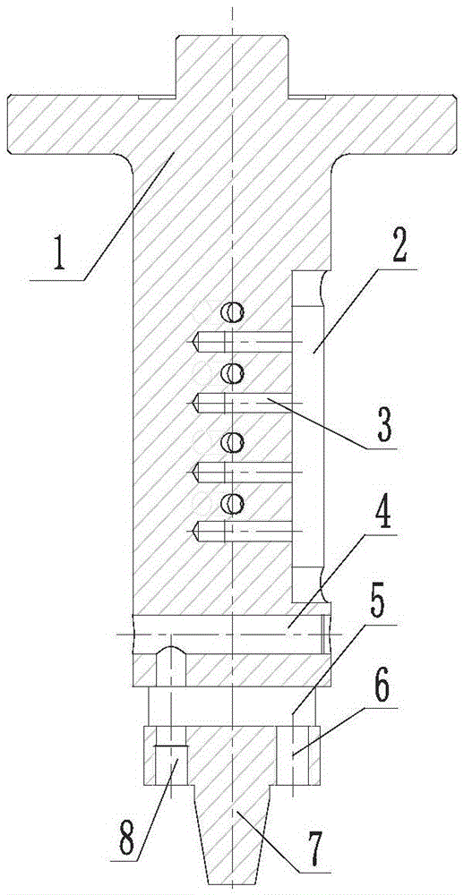 Pressing head of connecting rod bushing pressing clamp