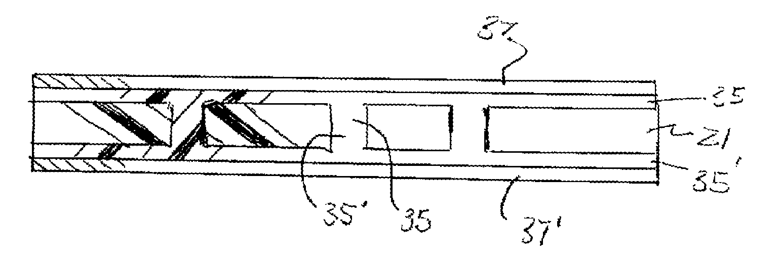 Power core for use in circuitized substrate and method of making same