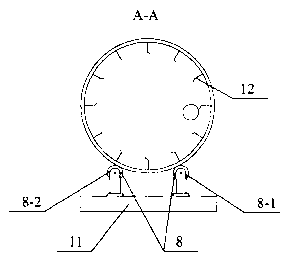 Roller dryer with discharging conveying device