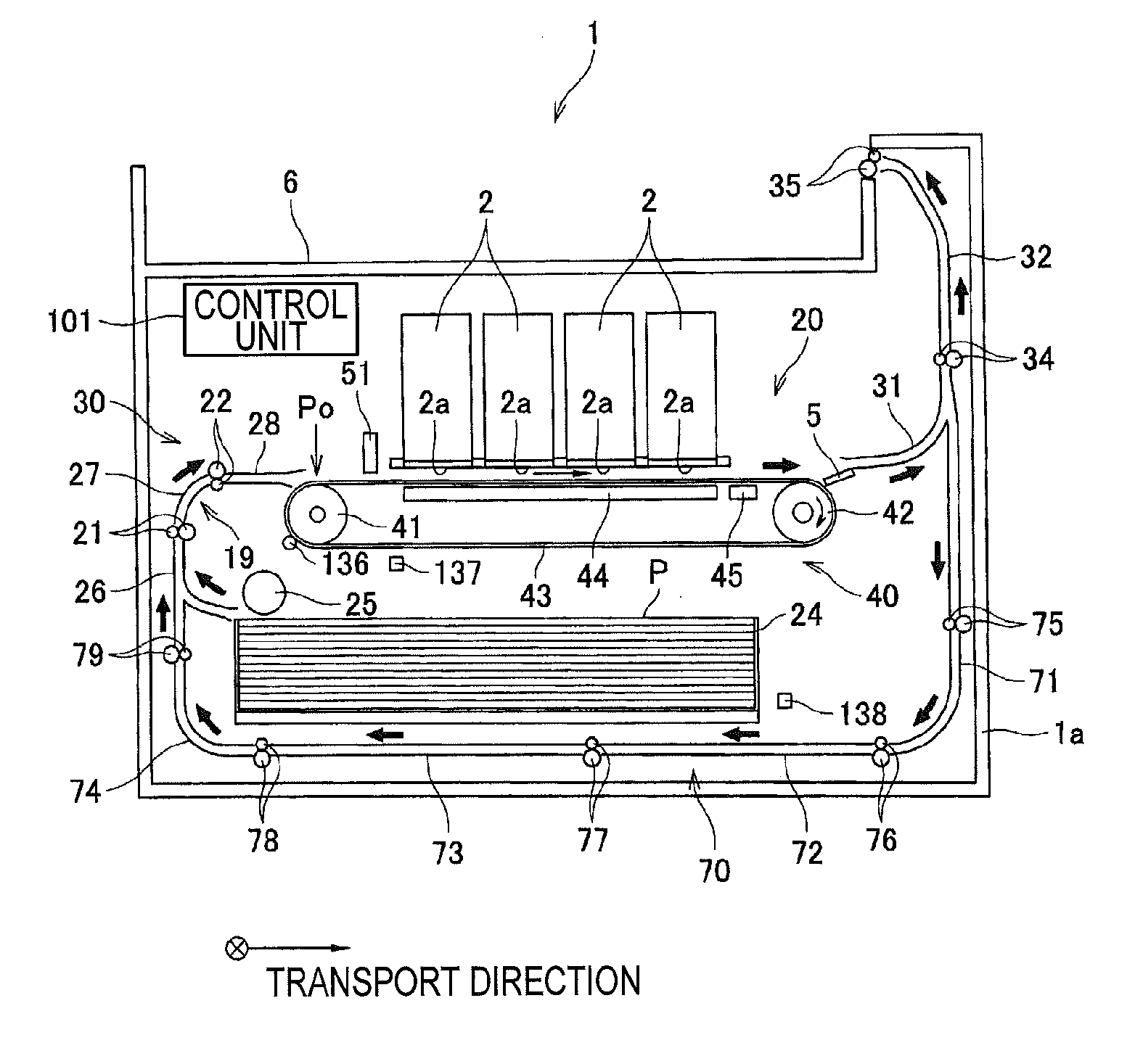 Transport device and recording device