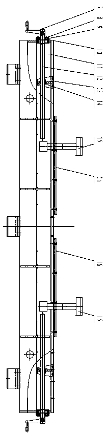 A flange head and axle housing body assembly spot welding fixture