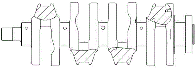 Gasoline engine crankshaft