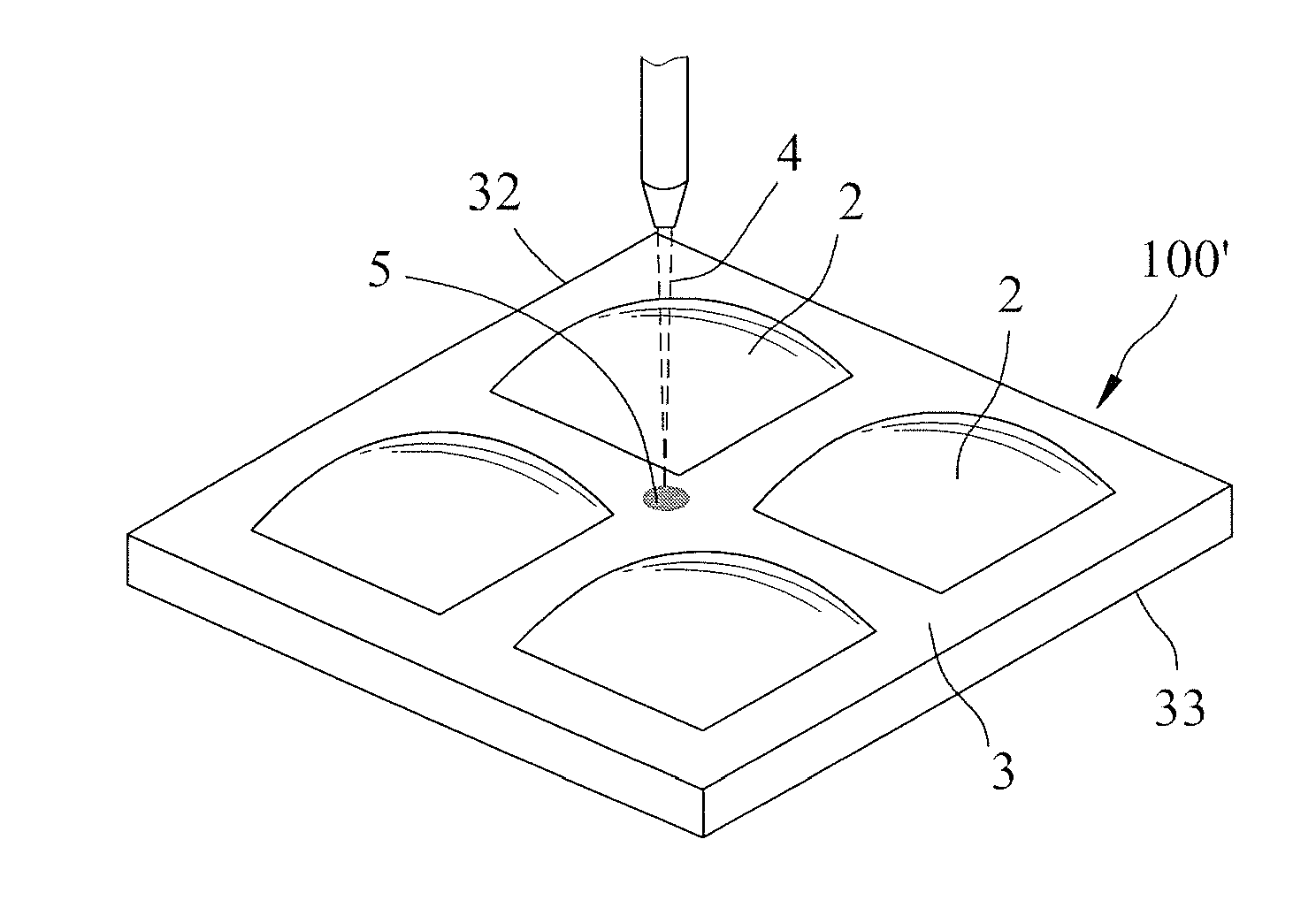 Method of making a lens array plate with an aperture mask layer