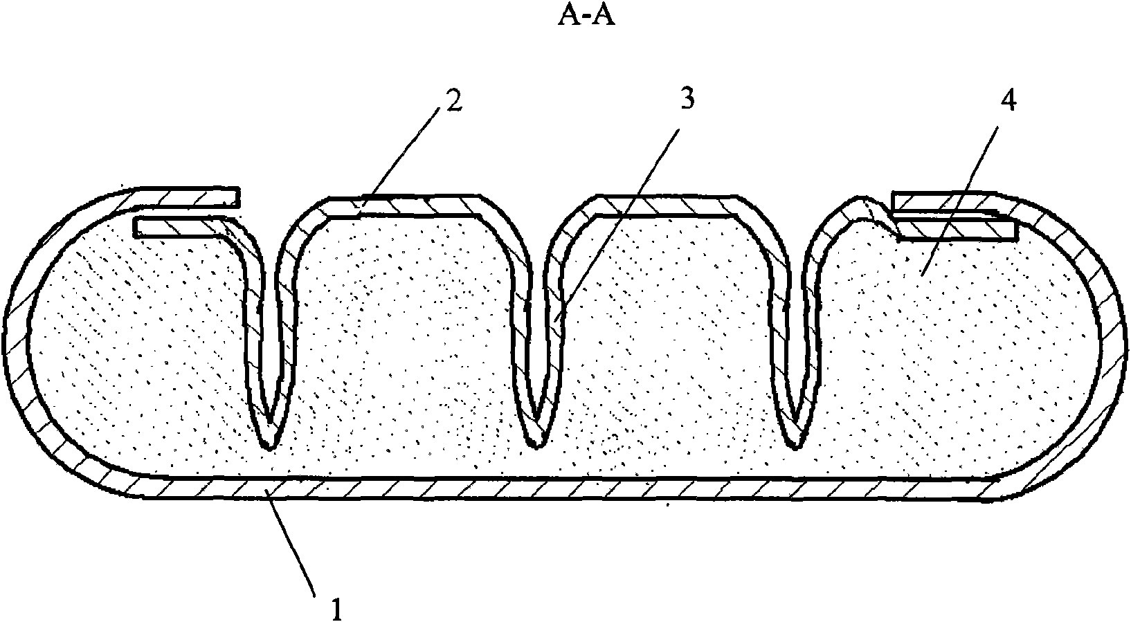 Cored welding strip applied in resurfacing welding and preparation method thereof