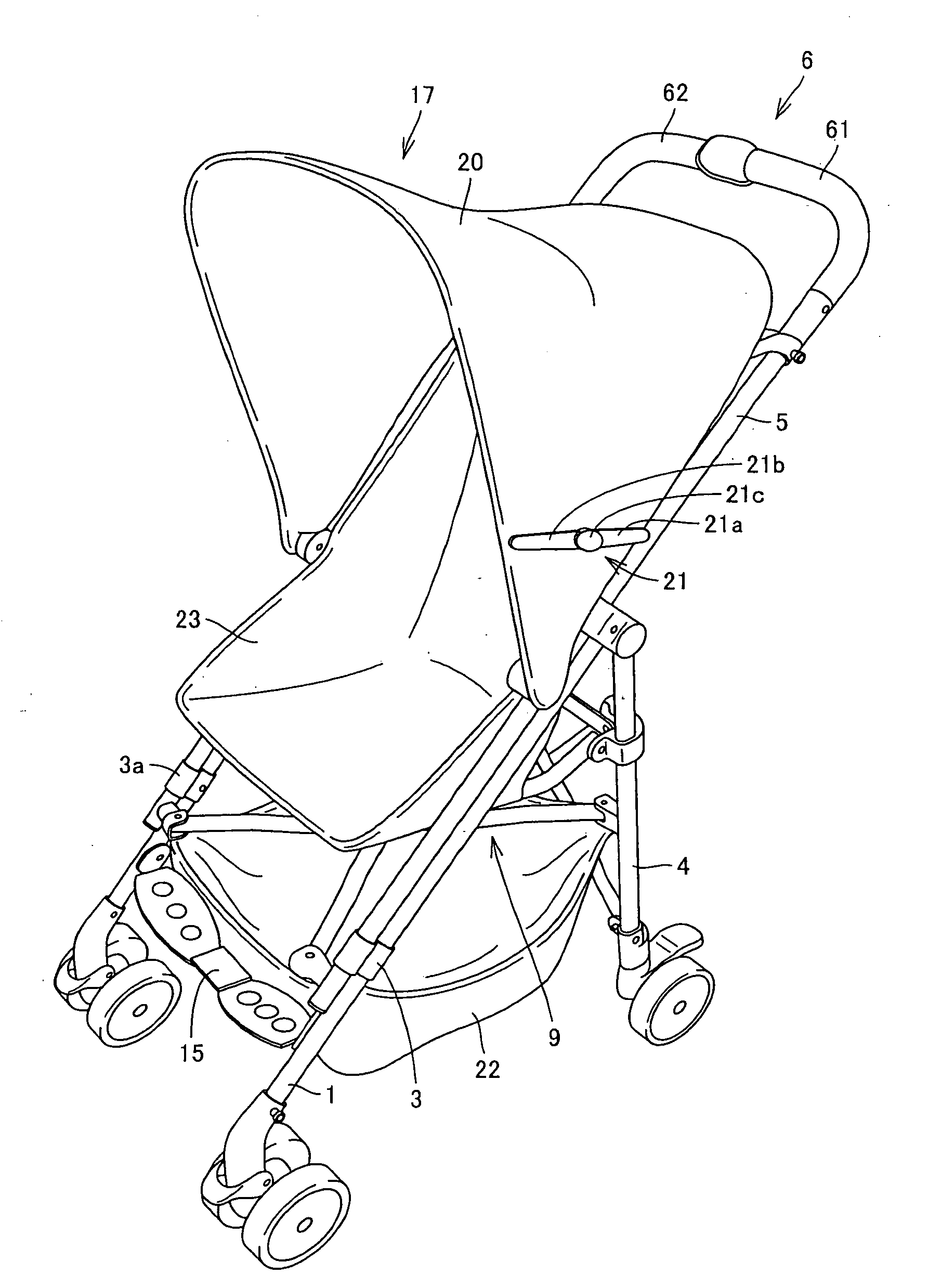 Foldable pushcart and foldable baby carriage
