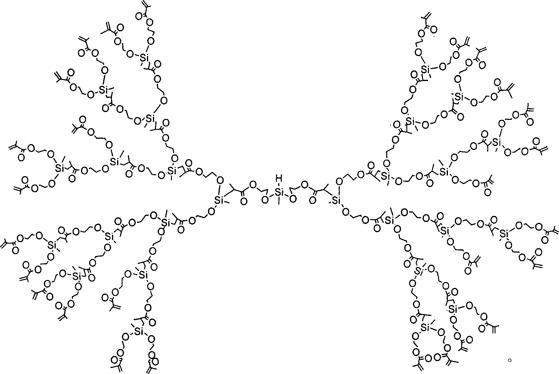 Superbranched poly-siloxane base photoresist