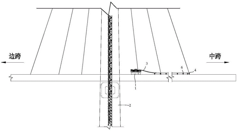 Hanging mounting method of long heavy stay cable under space limited condition