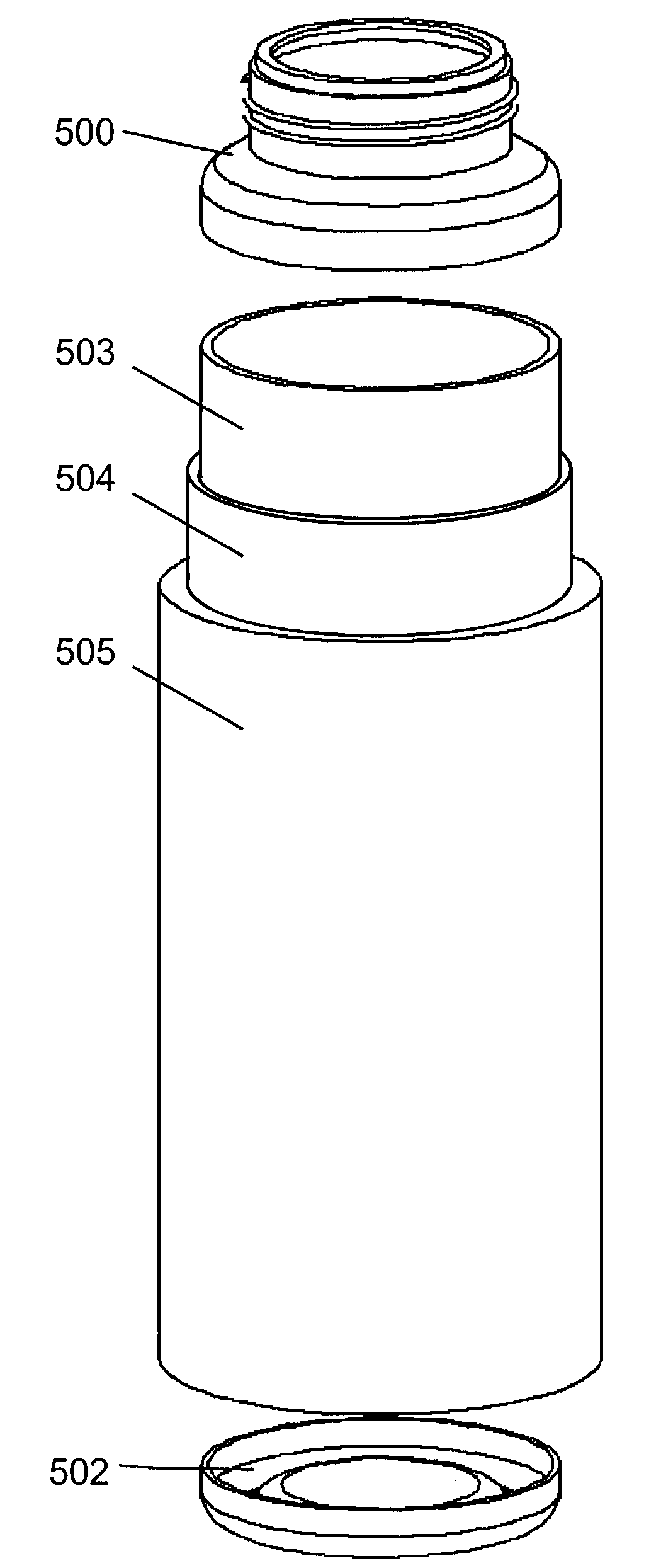 Self-cooling containers for liquids