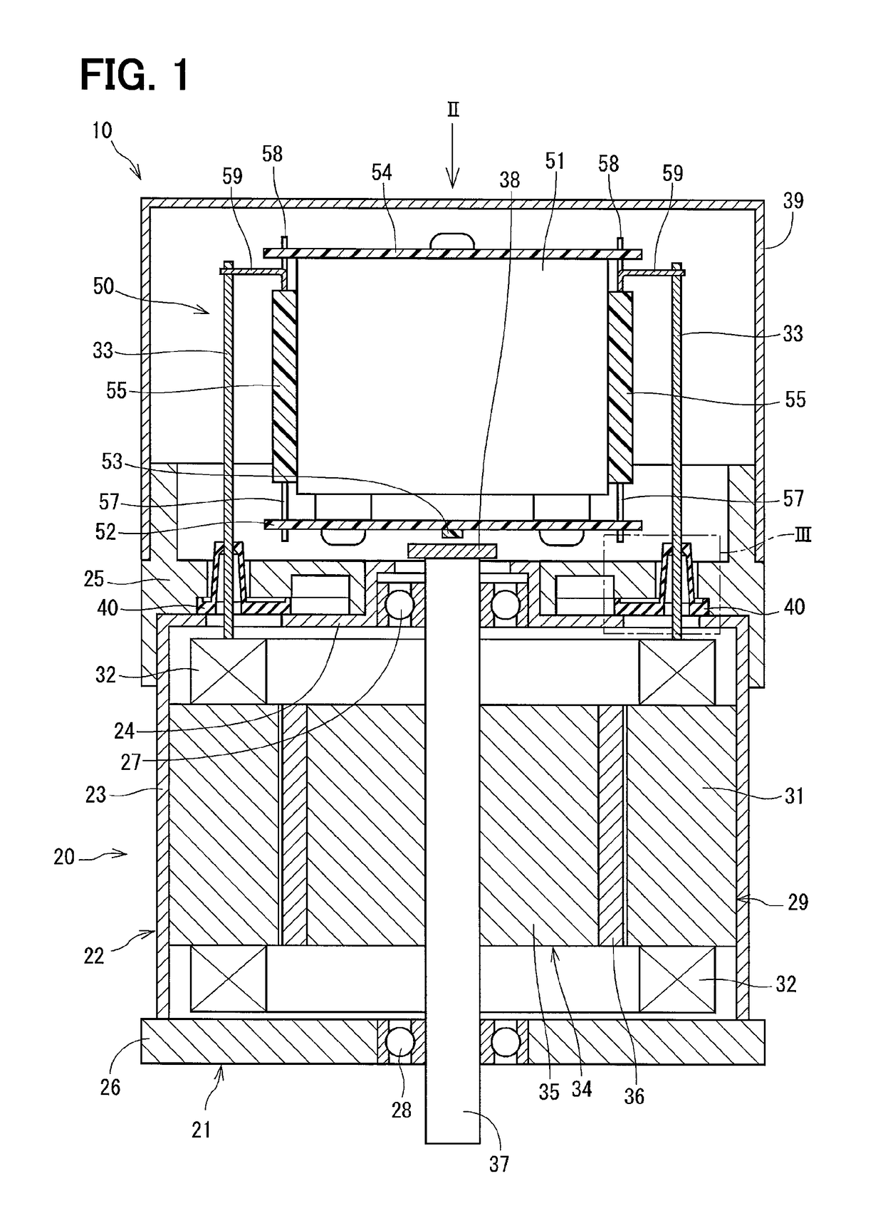 Driver apparatus provided with a motor and a control unit