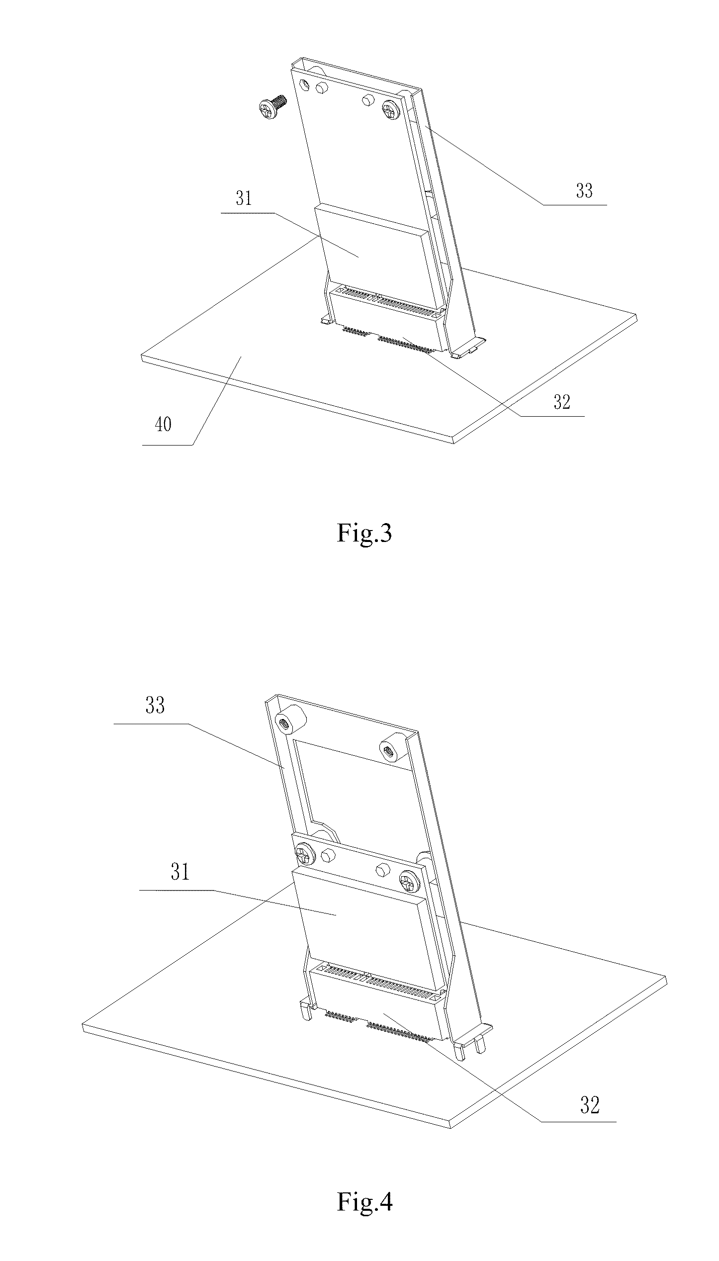 Mounting structure for mini pci-e equipment and a computer using the same