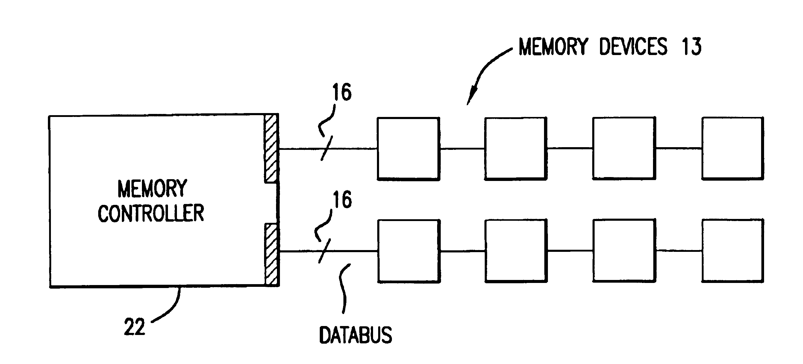 Memory module with offset data lines and bit line swizzle configuration