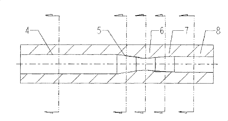 Variable-channel extrusion die and forming method
