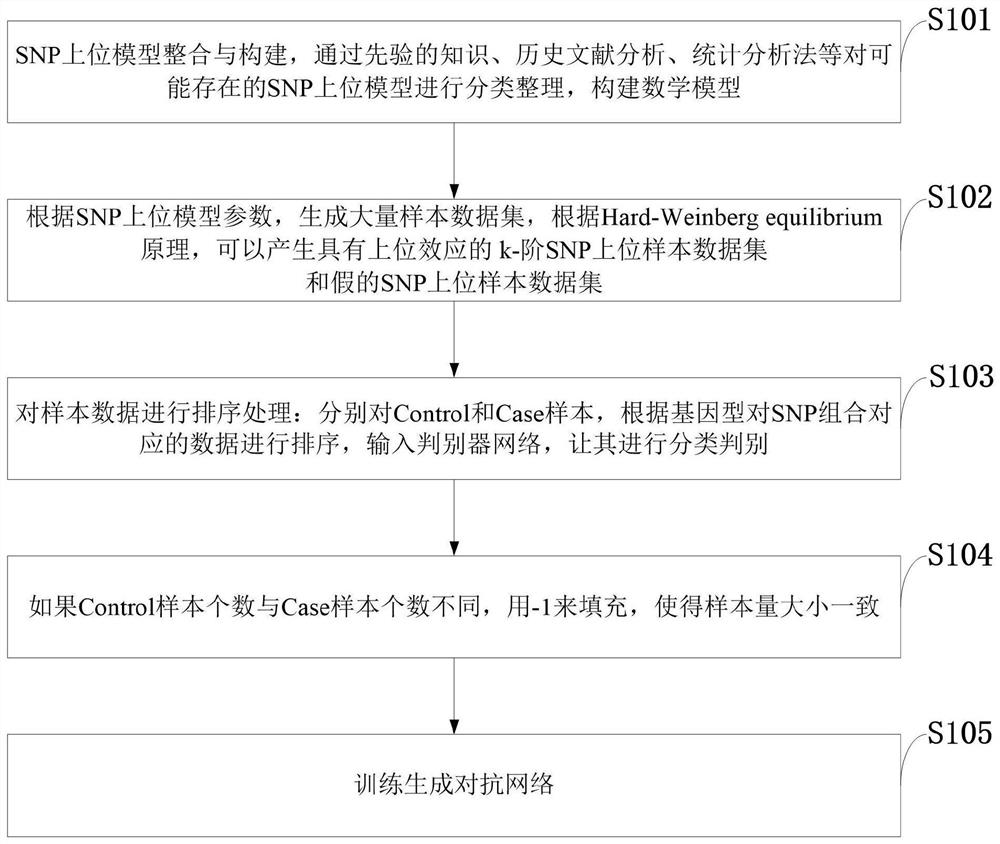 Generative adversarial network-based SNP upper interaction identification method, system and application