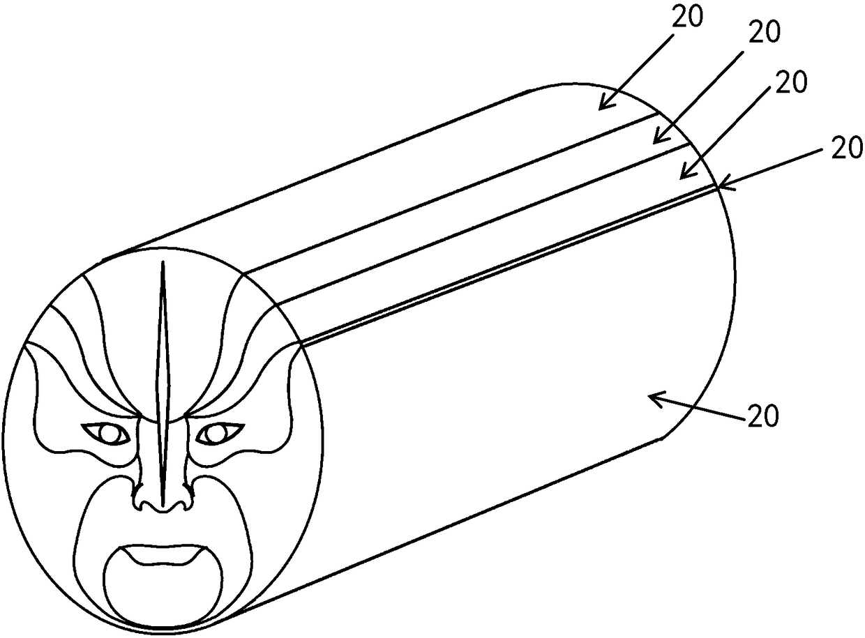 Method of making Peking Opera facial makeup ornament from polymer clay