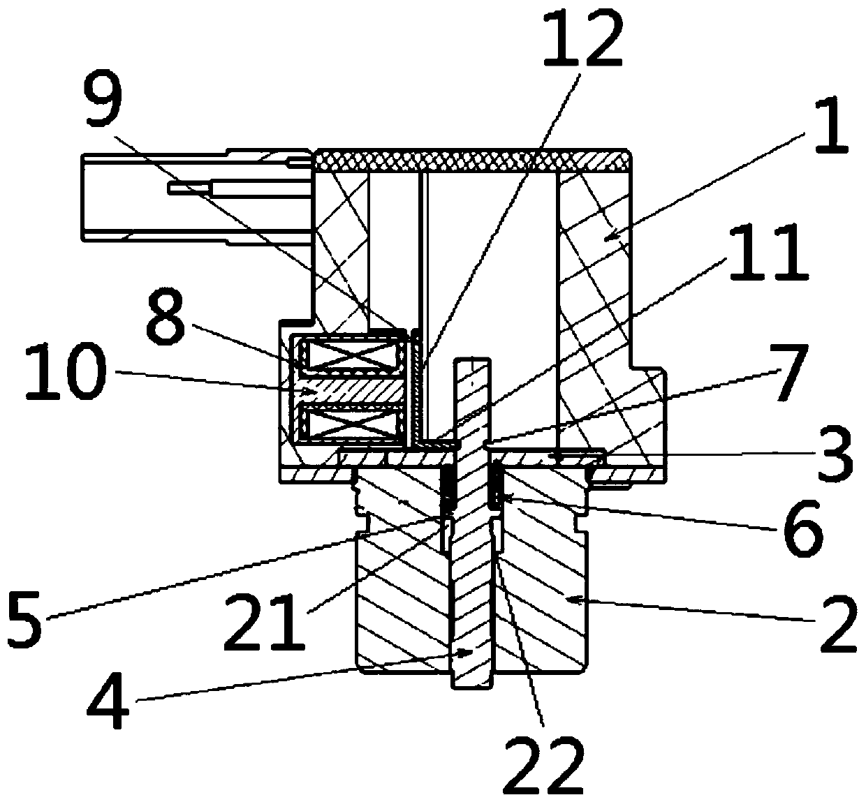 Electromagnetic valve structure for variable-lift air valve cam shaft