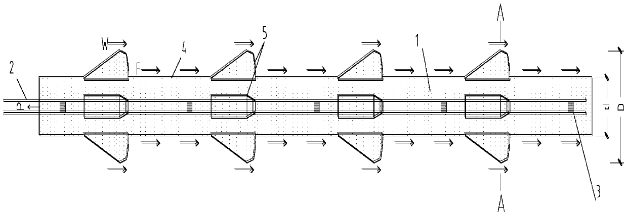 Extrusion reaming anchor rod and construction method