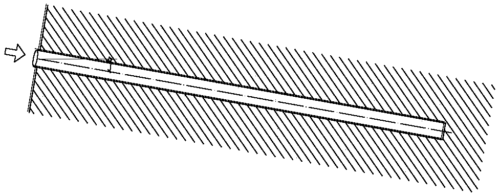 Extrusion reaming anchor rod and construction method