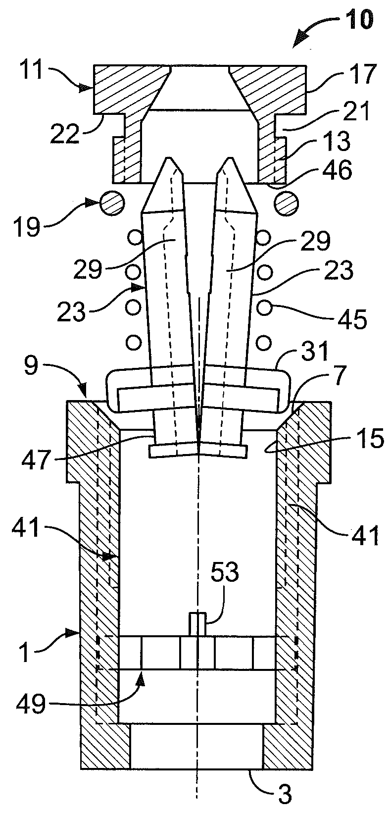 Self cleaning water nozzle