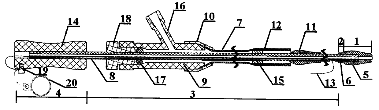 Conveyor of duodenum-jejunum embedded casing