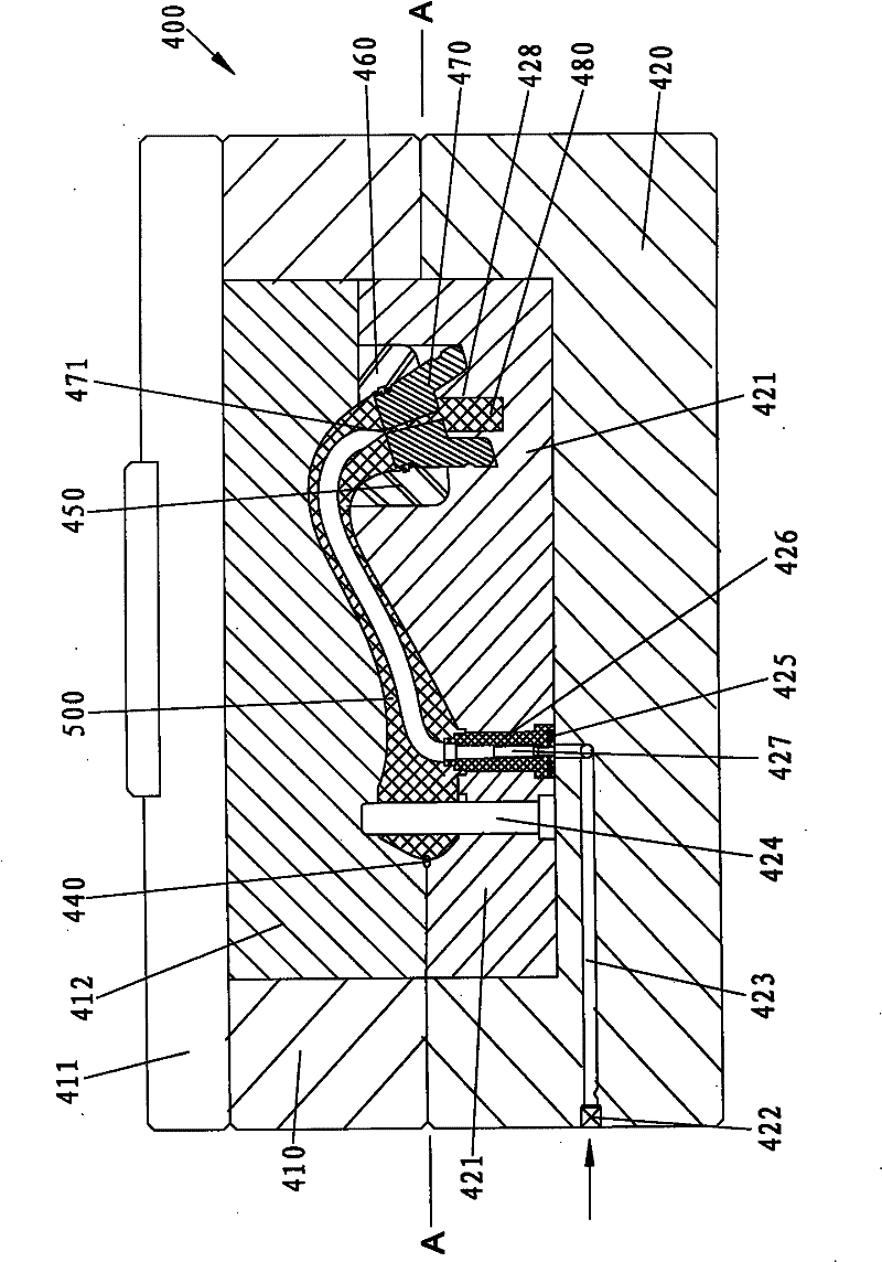Process for making water channel of outlet water unit