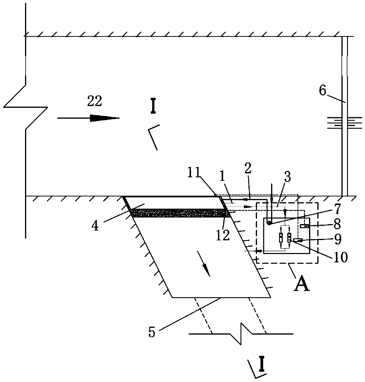 External drainage pump to prevent sediment from entering the water intake Submersible sand trap