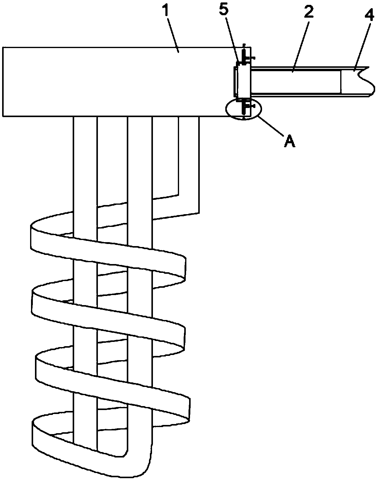 Connection structure of urea liquid level sensor and joint for vehicle
