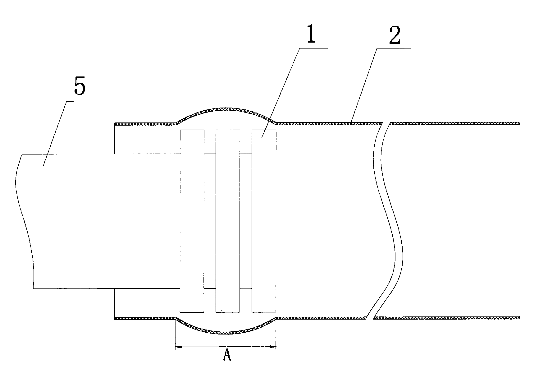 Process for machining corrugated pipe fitting by means of electromagnetic pre-deformation forming technique