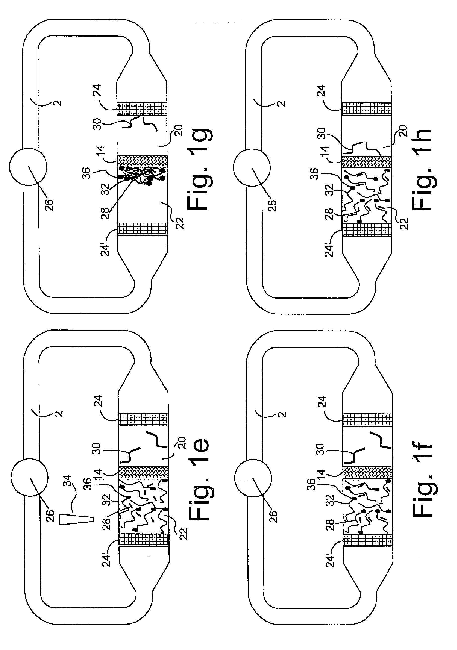 Nucleic acid array with releaseable nucleic acid probes