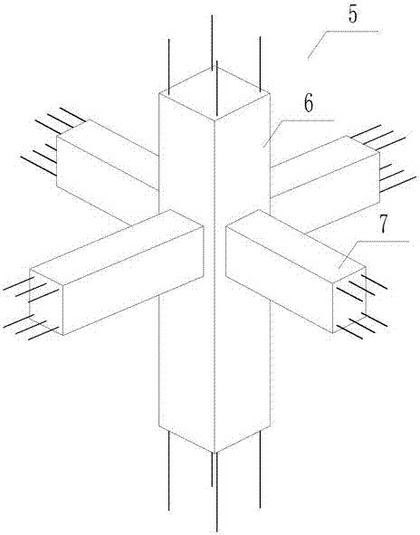 Anti-falling prefabricated floor slab unit