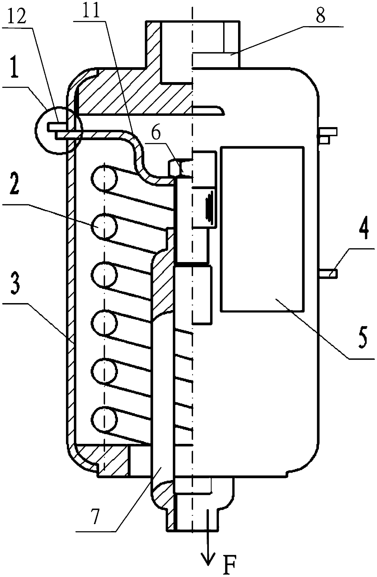 Spring assembly with limiting device