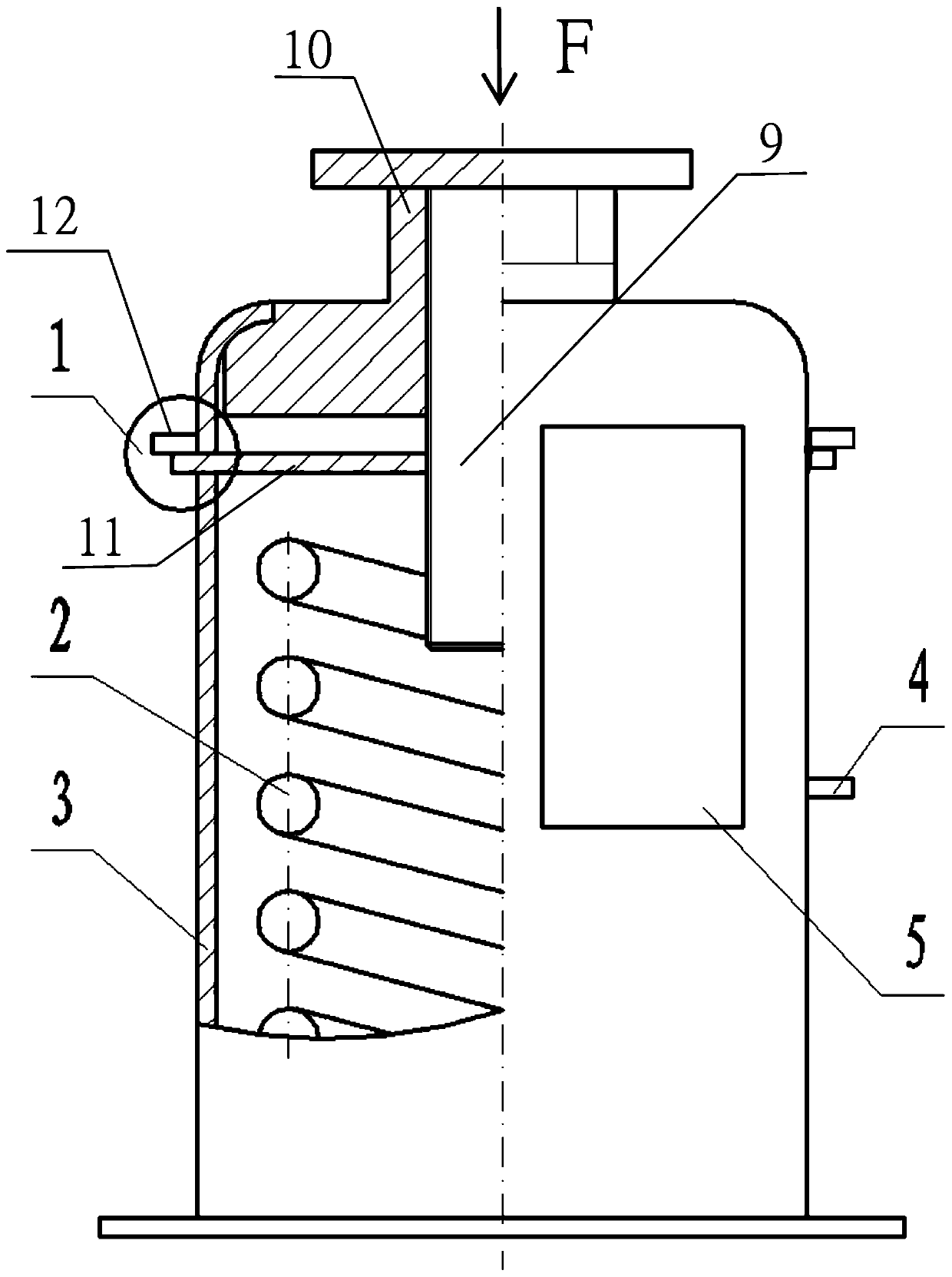 Spring assembly with limiting device