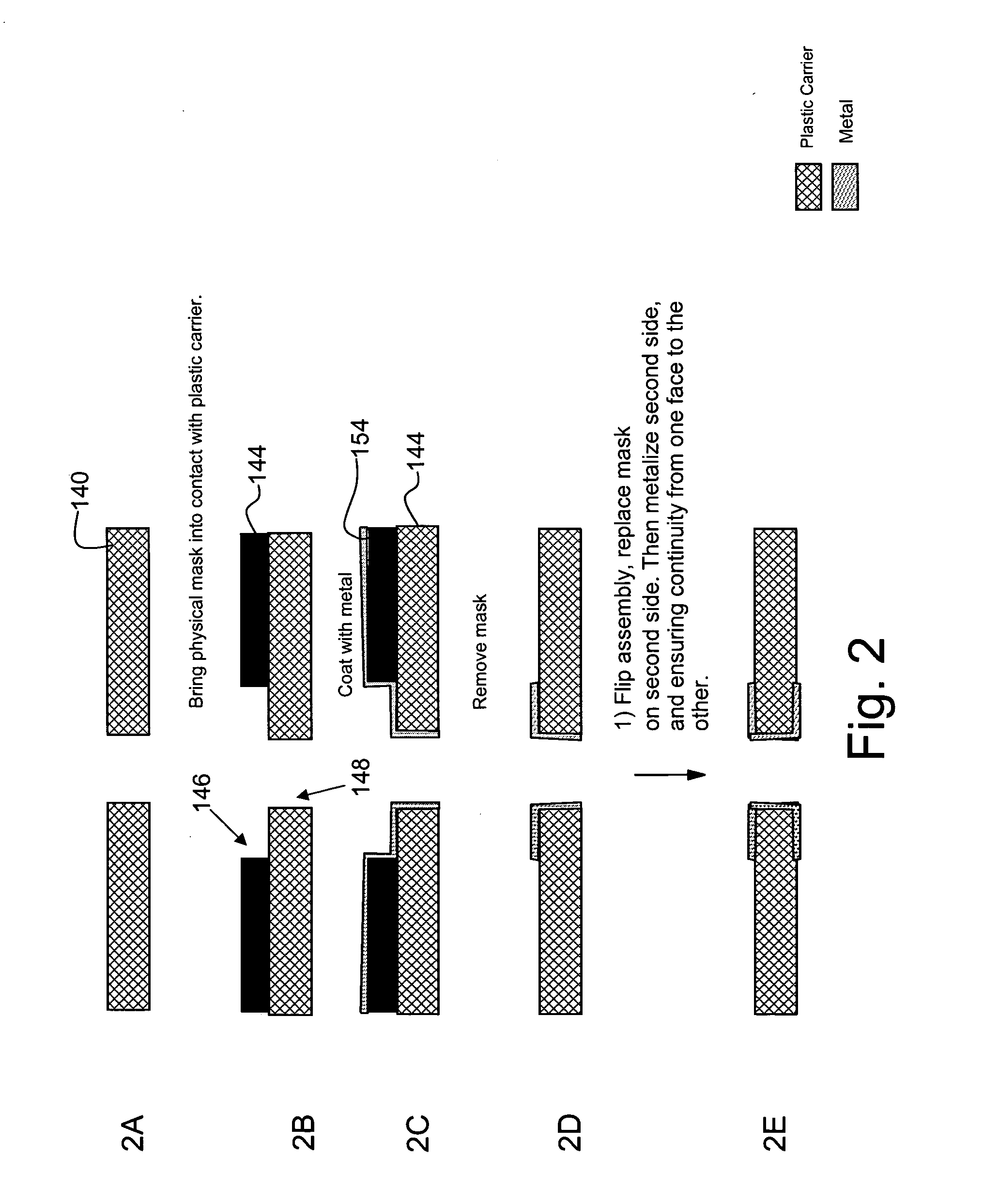 Interposer with electrical contact button and method