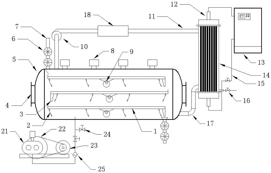 Lily back pressure microwave continuous drying device