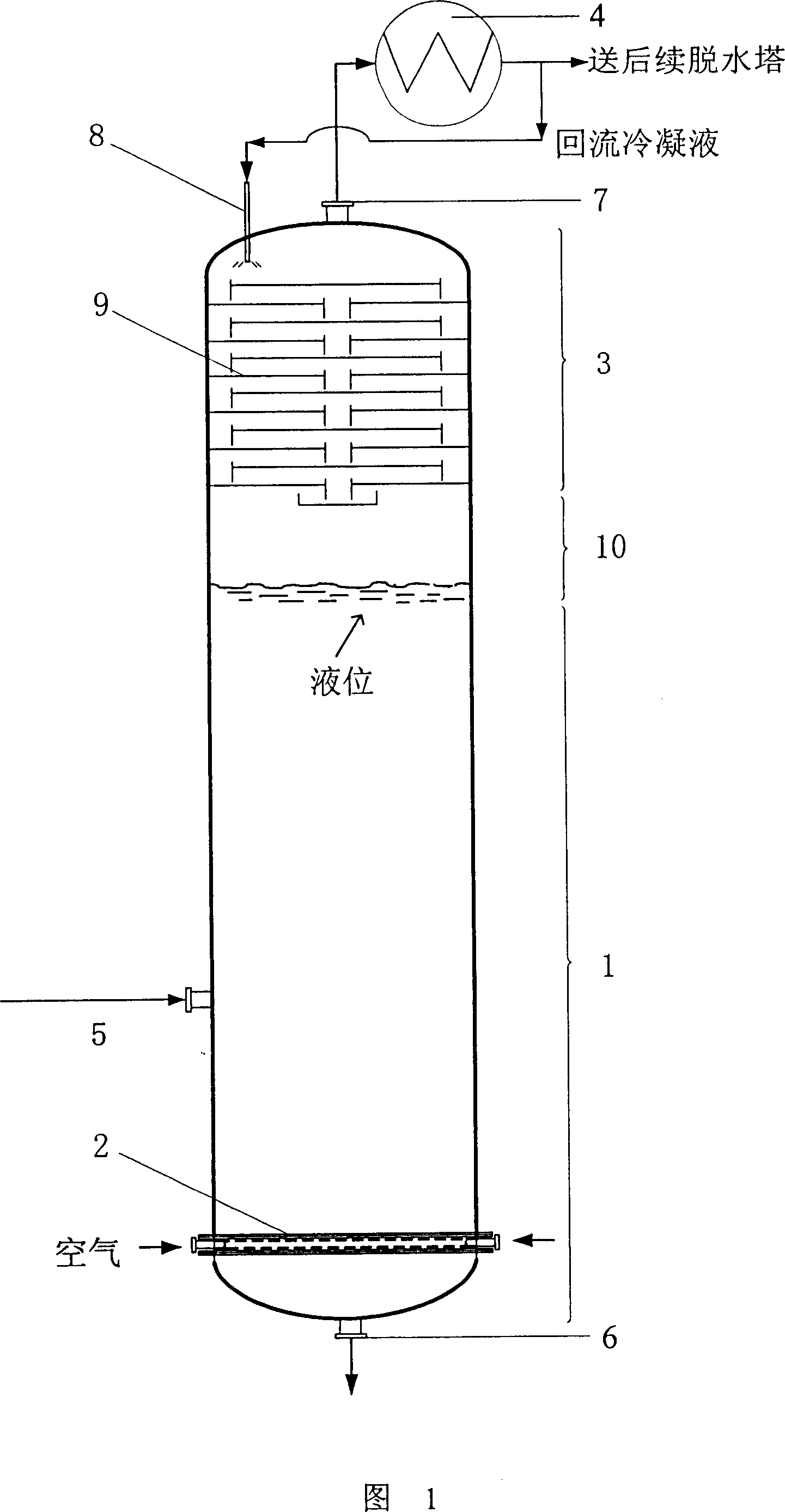 Oxidizing device for producing aromatic carboxylic acid