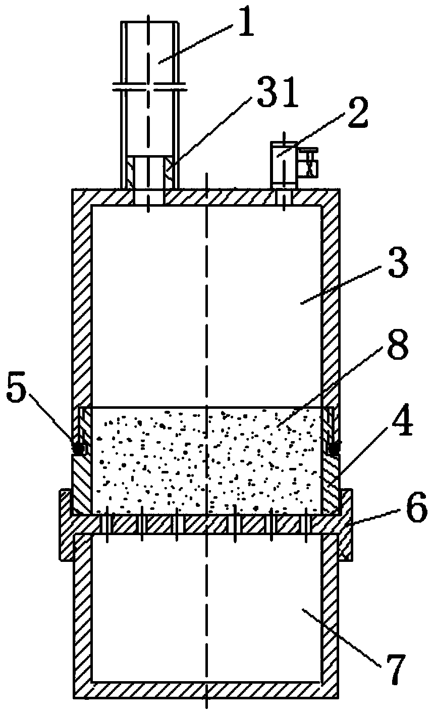 Anti-seepage slurry infiltration instrument of refuse landfill