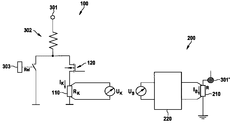Calibration method and calibration circuit of current measuring system used for measuring storage battery current in motor vehicle