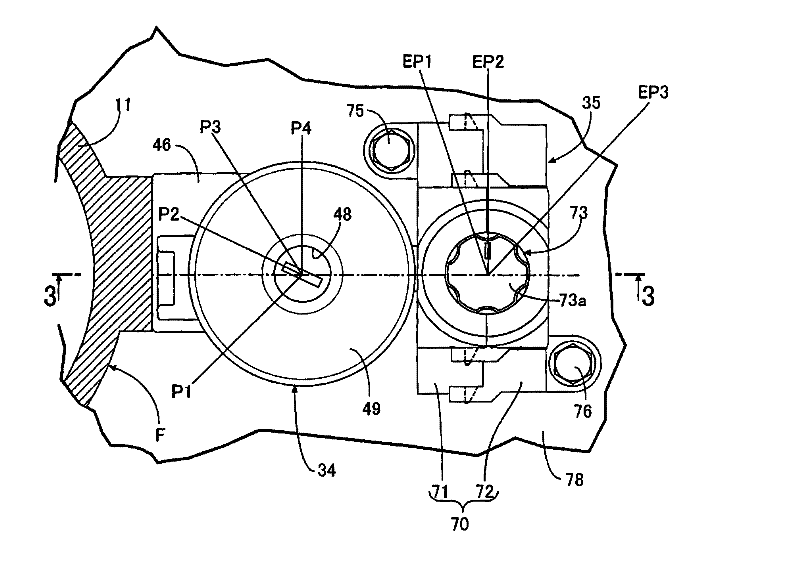 Concentration unlock operation device for an opening/closing mechanism of a vehicle,