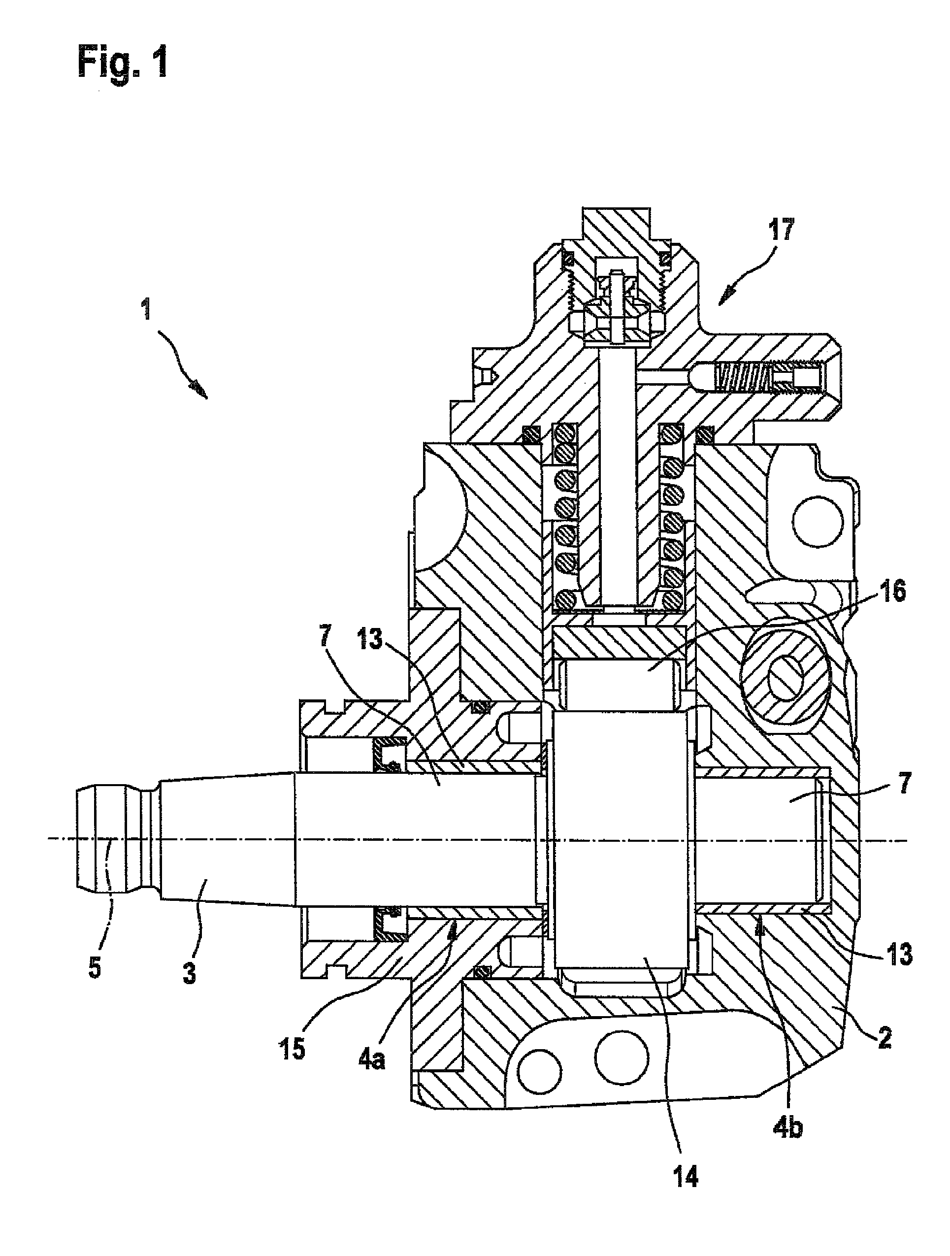 Supply pump, in particular for supplying diesel fuel, with improved bearing of the drive shaft