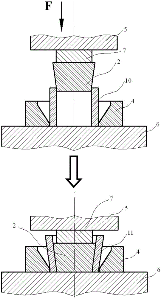 Preparation method of g10crni3mo bearing steel large ring billet with special-shaped section