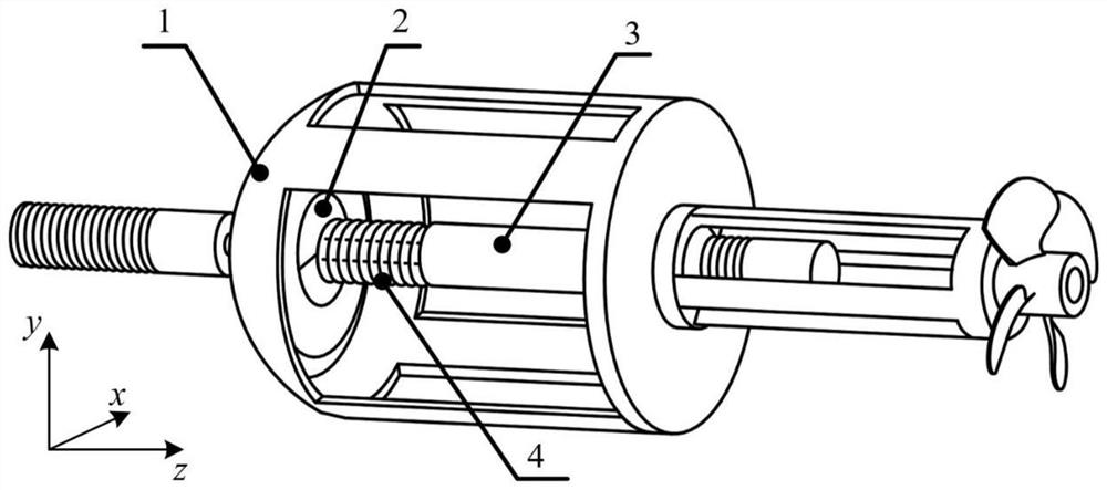 Piezoelectric drive underwater propeller vector propulsion system and working method thereof